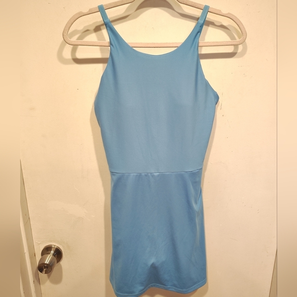 Calvin Klein Women's Light Blue Performance Skort Dress S Tennis Pickleball Golf